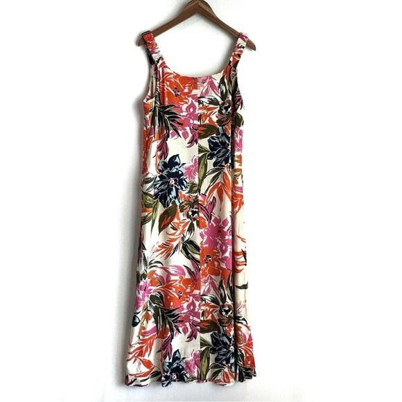 MSK floral maxi dress with wide elastic straps size medium - Picture 7 of 8